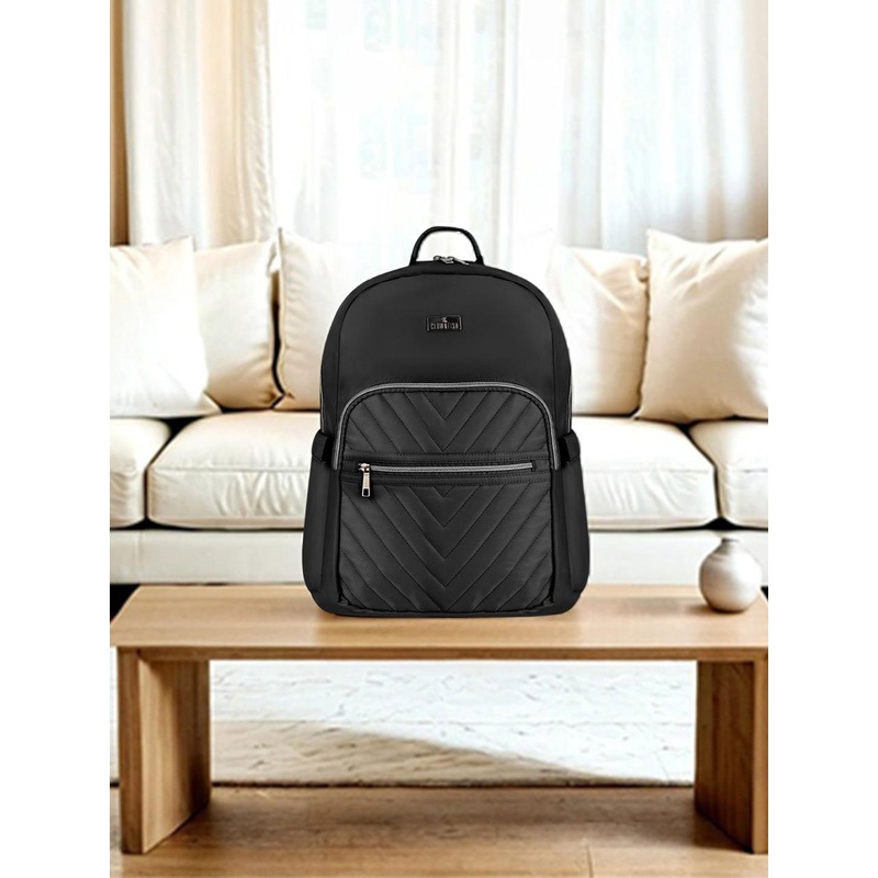 THE CLOWNFISH Unisex Geometric Backpack