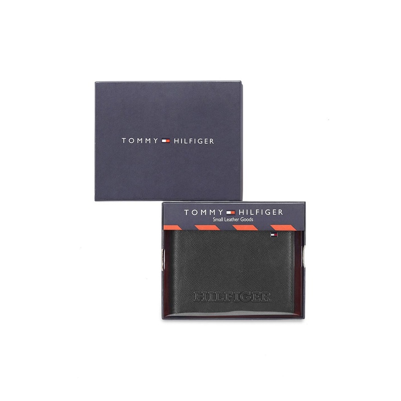 Tommy Hilfiger Textured Leather Two Fold Wallet
