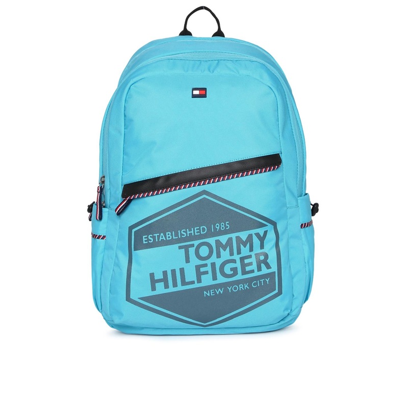 Tommy Hilfiger Unisex Blue Graphic Backpack