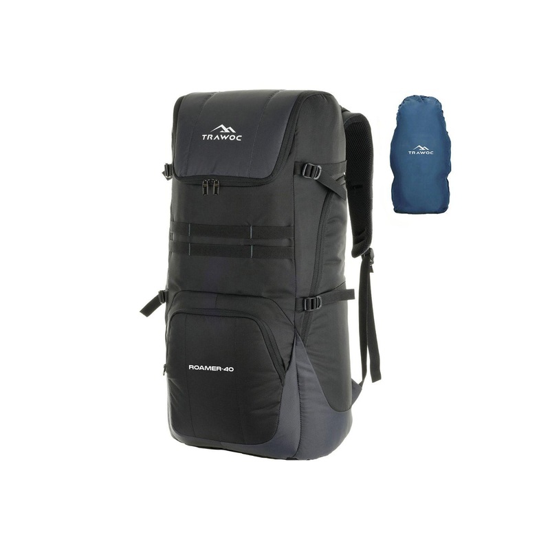TRAWOC ROAMER Solid 40L Travel Rucksack with Rain Cover for Casual & Travel Use