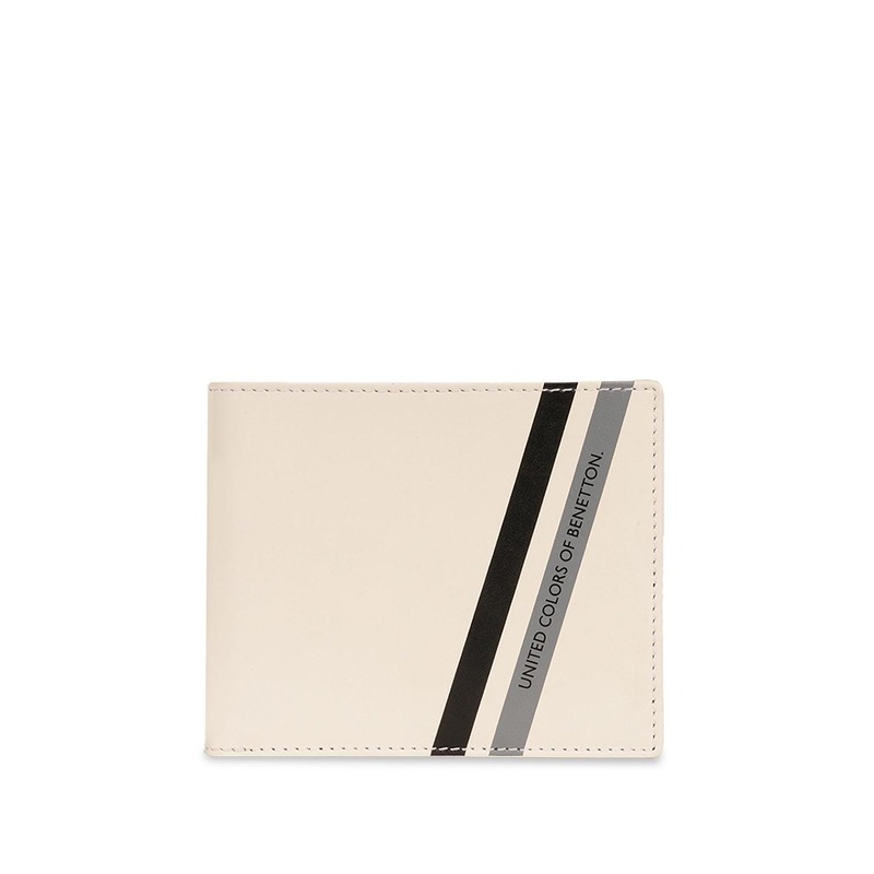 United Colors of Benetton Men Leather Two Fold Wallet