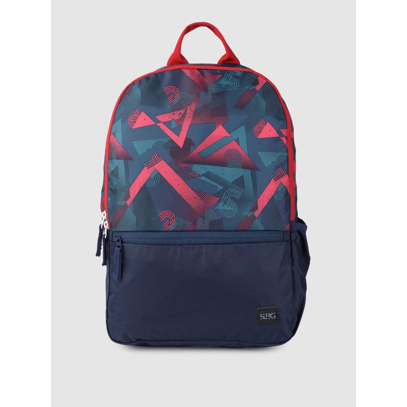 Wildcraft Unisex Navy Blue Blink Geometric Print Backpack