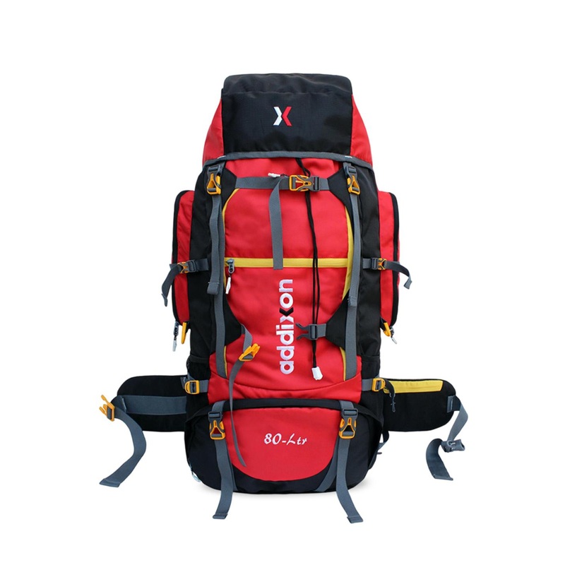 Addixon Colourblocked Travel Hiking Backpack For Adventures Treks Rucksacks 80L
