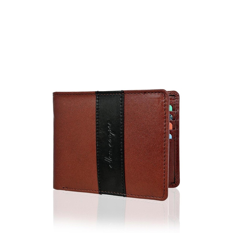 Allen Cooper Men Leather Two Fold Wallet