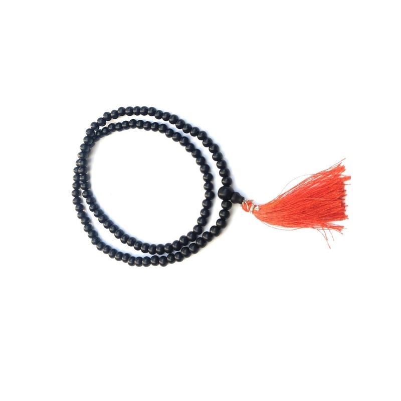 Apnisanskriti Unisex Karungali Ebony 108+1 Mala 6mm