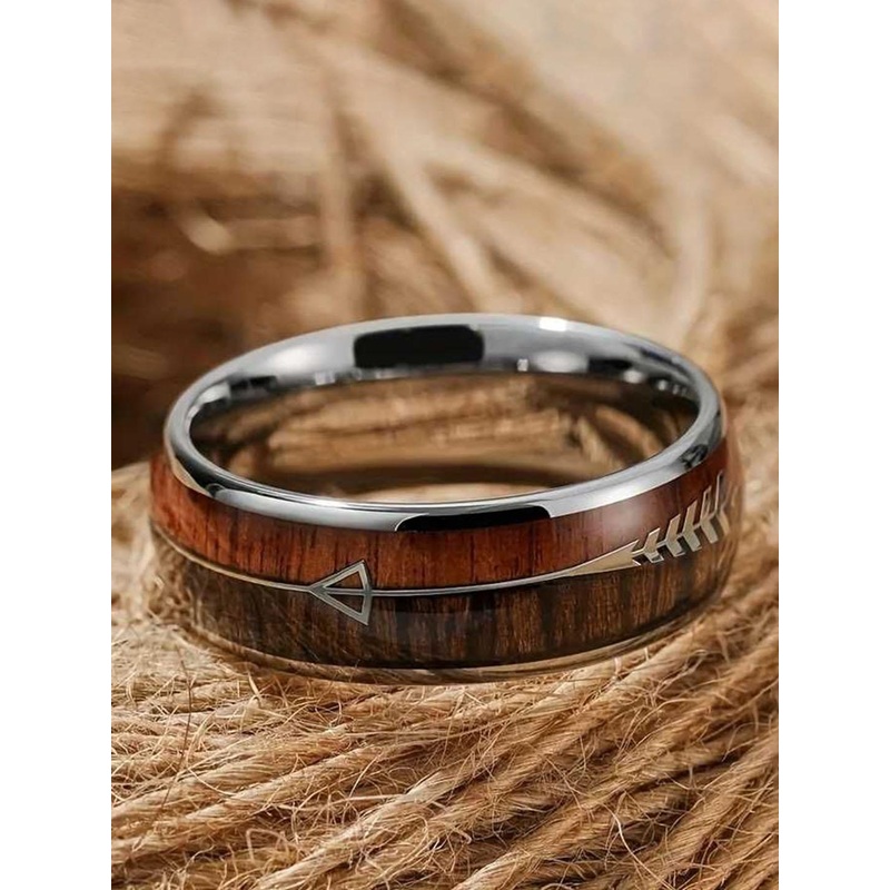 Bling Queen Men Stainless Steel Finger Ring