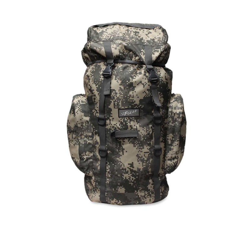 F Gear Unisex Cream & Brown Printed Platoon Marpat Rucksacks