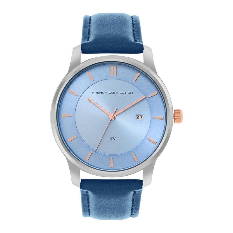 French Connection Men Dial & Leather Straps Analogue Watch FCN00090A