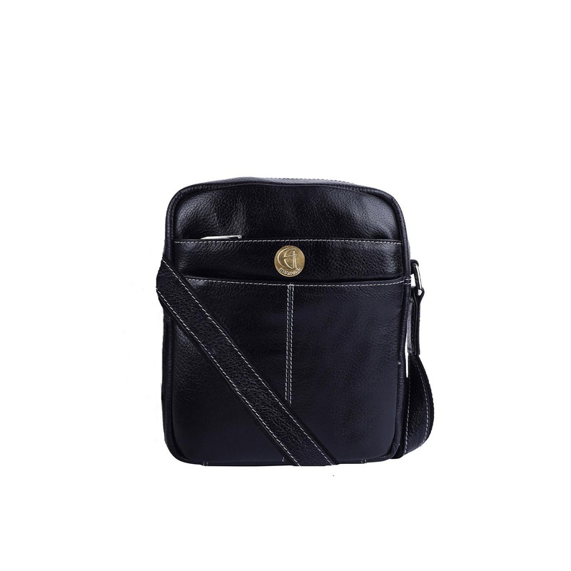 HiLEDER Unisex Pure Leather Utility 8.5 inch Travel Messenger Bag