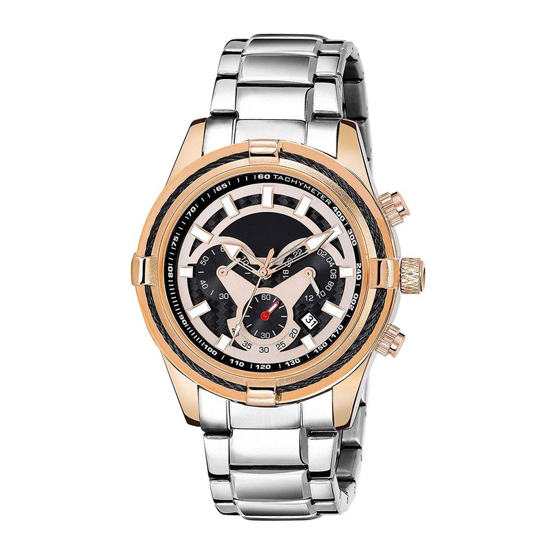 IIK COLLECTION Stainless Steel Bracelet Style Straps Analogue Chronograph Watch DK-4003M