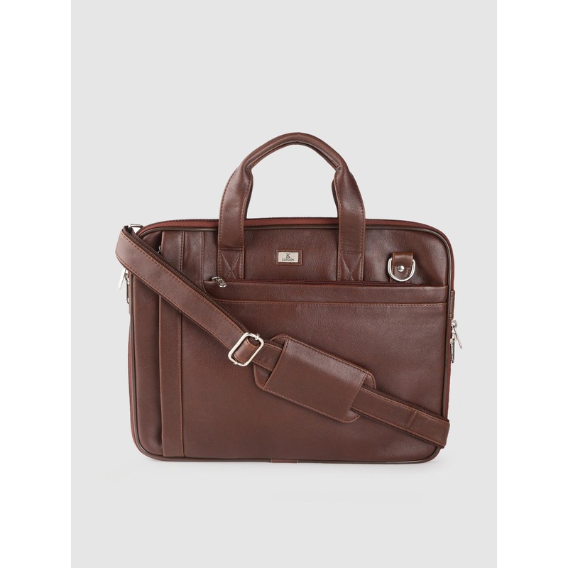 K London Unisex Brown Laptop Bag