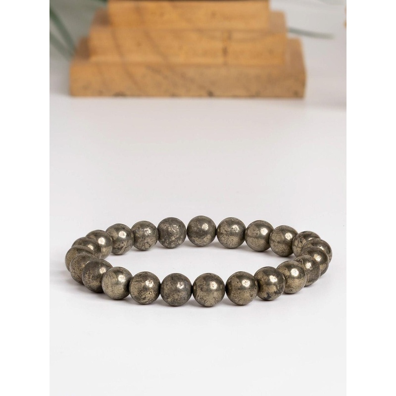 Look and Adorn  Raw Pyrite Bracelet