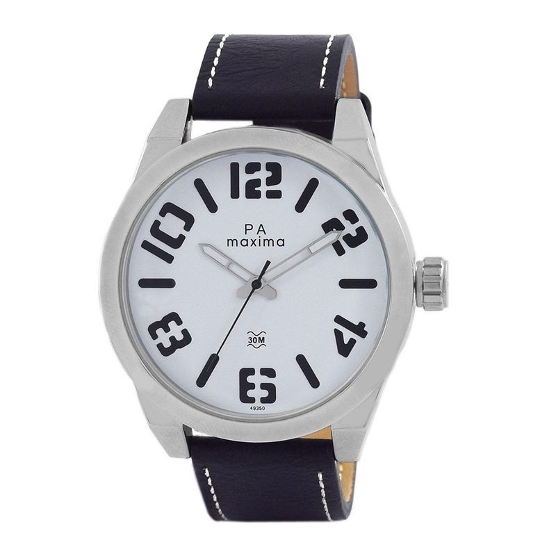maxima Men Dial & Leather Straps Analogue Watch 49350LAGI