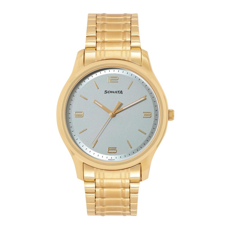 Sonata Men Bracelet Style Straps Analogue Watch NT77082YM12