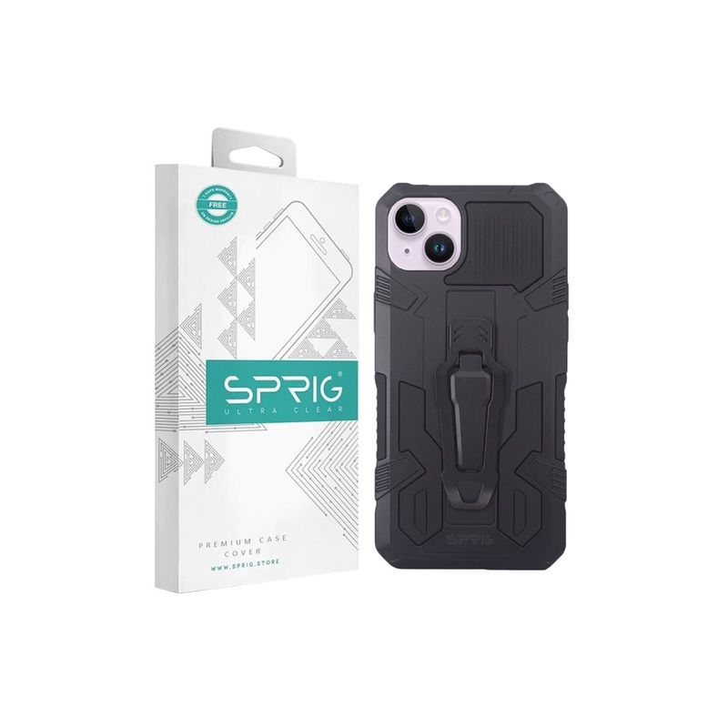 SPRIG iPhone 15 Armor Case with Clip Back Cover