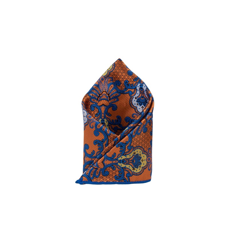 The Tie Hub Men Paisley Printed Pocket Square