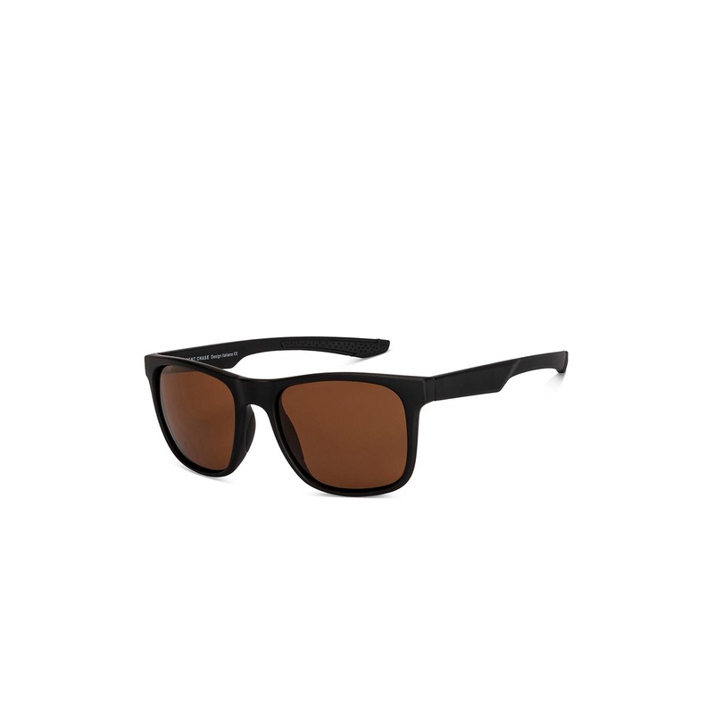 Vincent Chase by Lenskart Unisex Brown Lens & Black Sports Sunglasses with UV Protected Lens