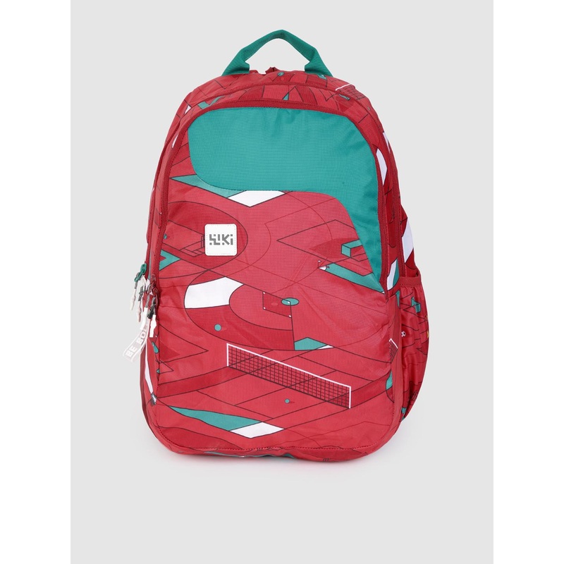 Wildcraft Unisex Red & Blue Graphic Printed WIKI PACK 1 Play off Backpack