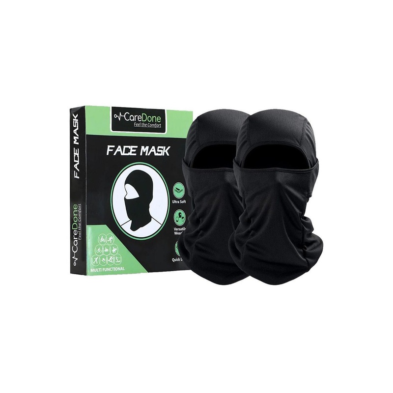 CareDone Men Set Of 2 Cotton Bike Riding Washable Reusable Dust Protection Cover Face Mask