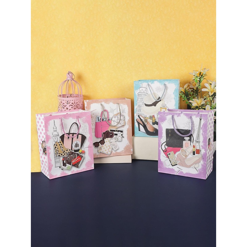 CHOCOZONE Set of 12 Printed Paper Return Gift Bags