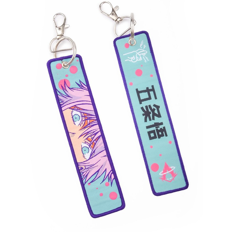 COMICSENSE Jujutsu Kaisen Anime Inspired Six Eye Sorcerer Double Sided Woven Key chain
