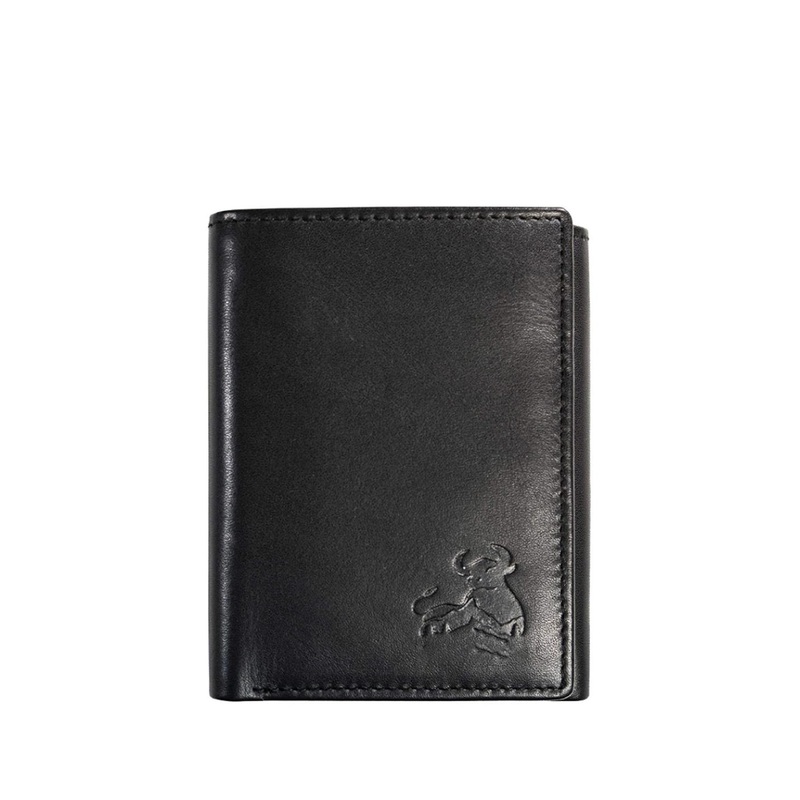 CONTACTS Men Leather RFID Two Fold Wallet