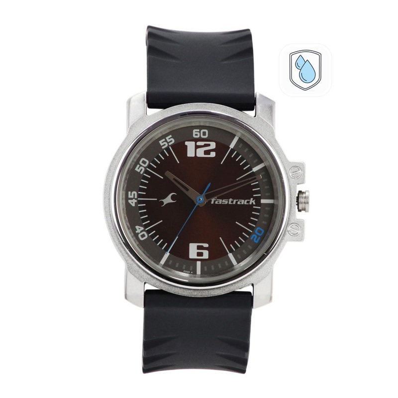 Fastrack Men Brown Analogue Watch NJ3039SP02C