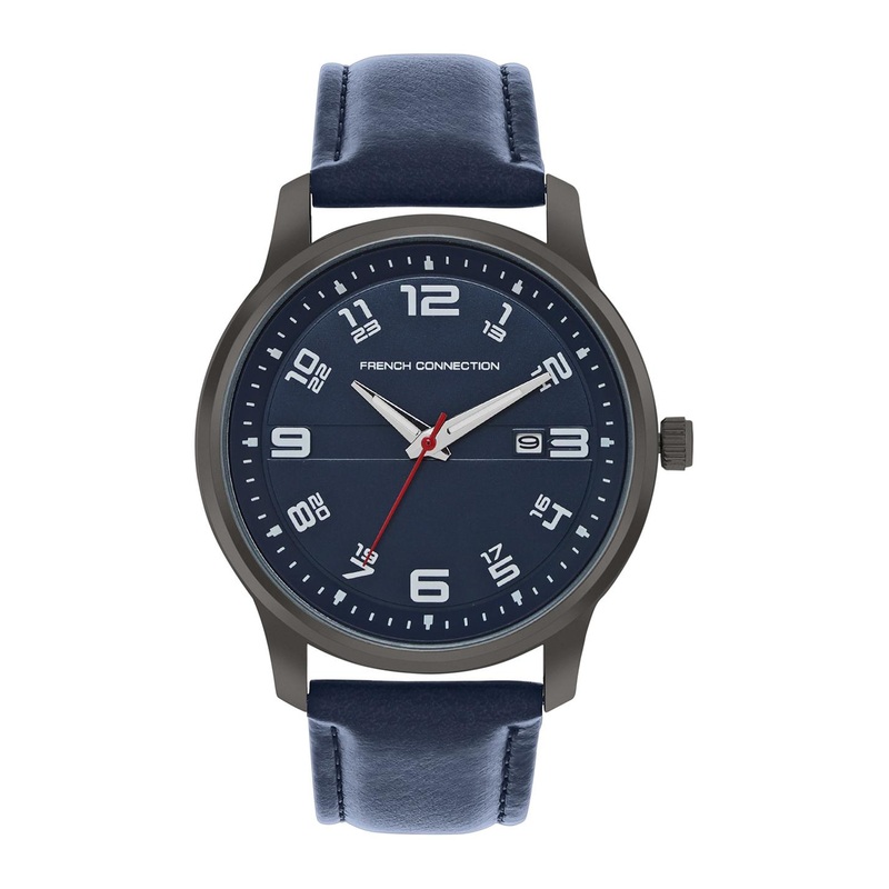 French Connection Avenir Men Leather Straps Analogue Watch FCN00046H