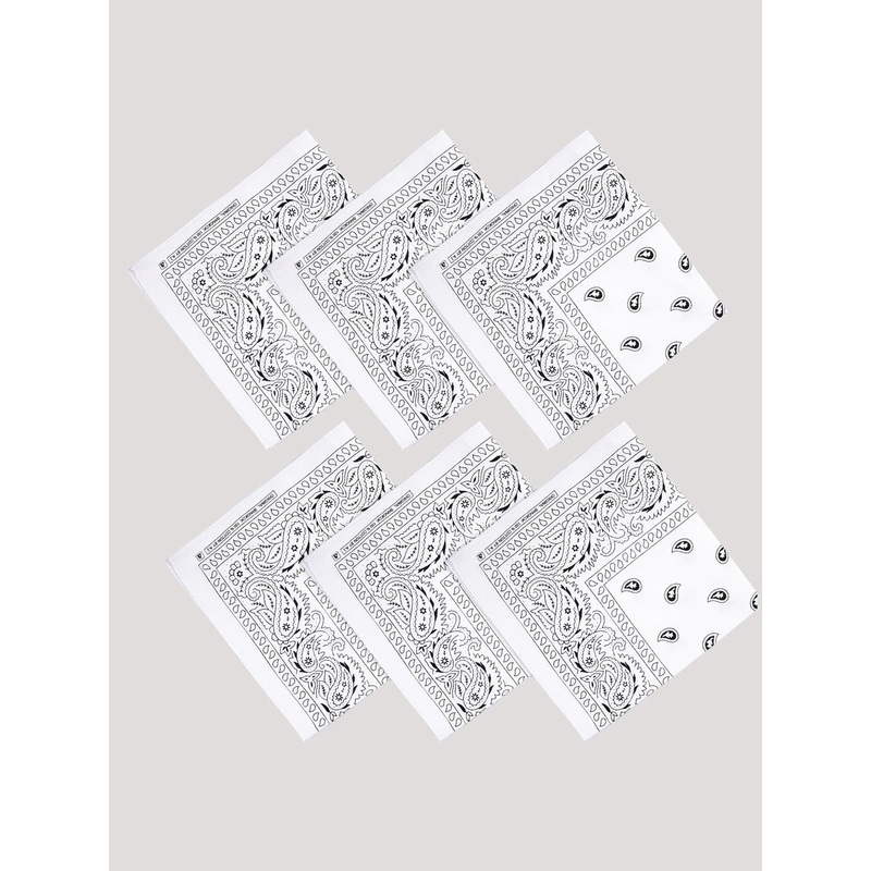 Kuber Industries Pack Of 6 Printed Cotton Handkerchiefs