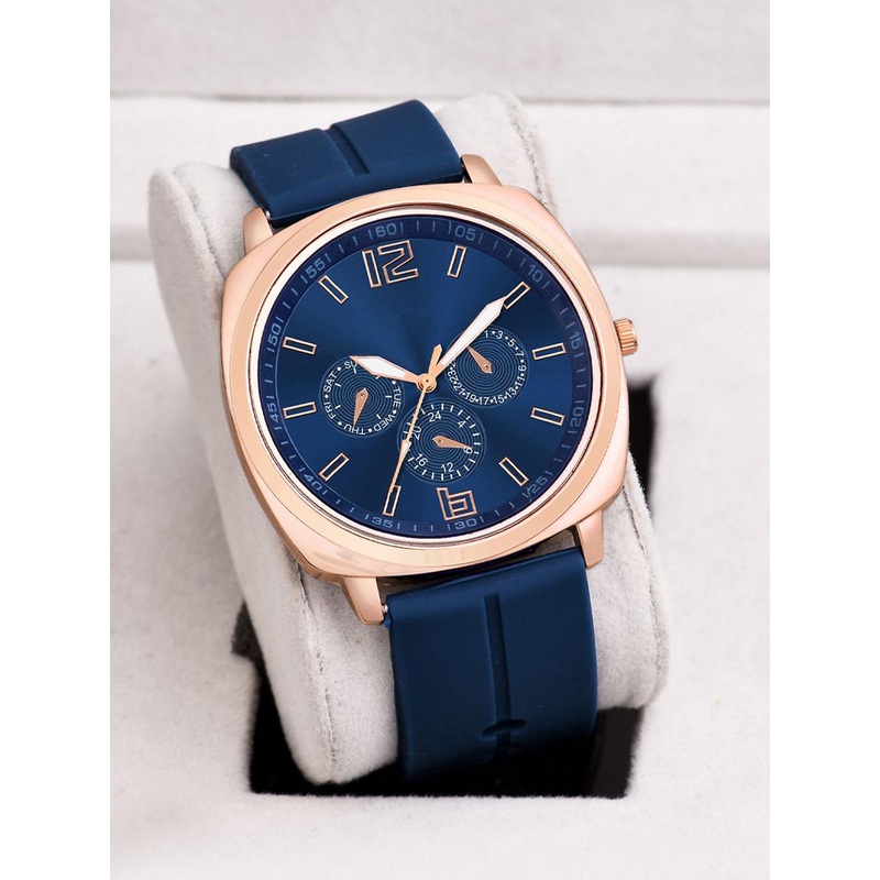 Shocknshop Men Brass Dial & Silicon Straps Analogue Watch MT58