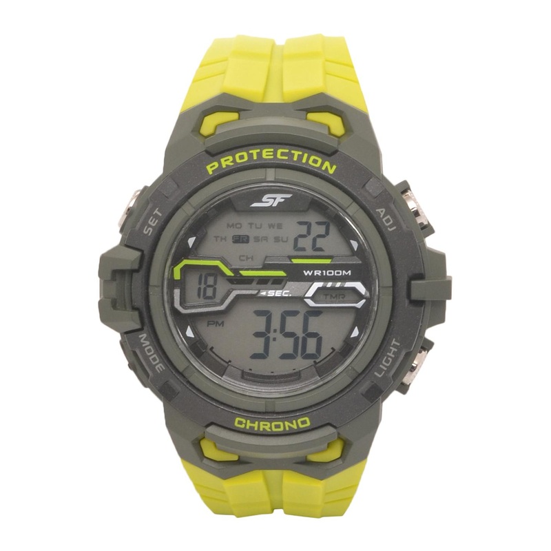 Sonata Men Green & Grey Analogue Watch 77076PP03