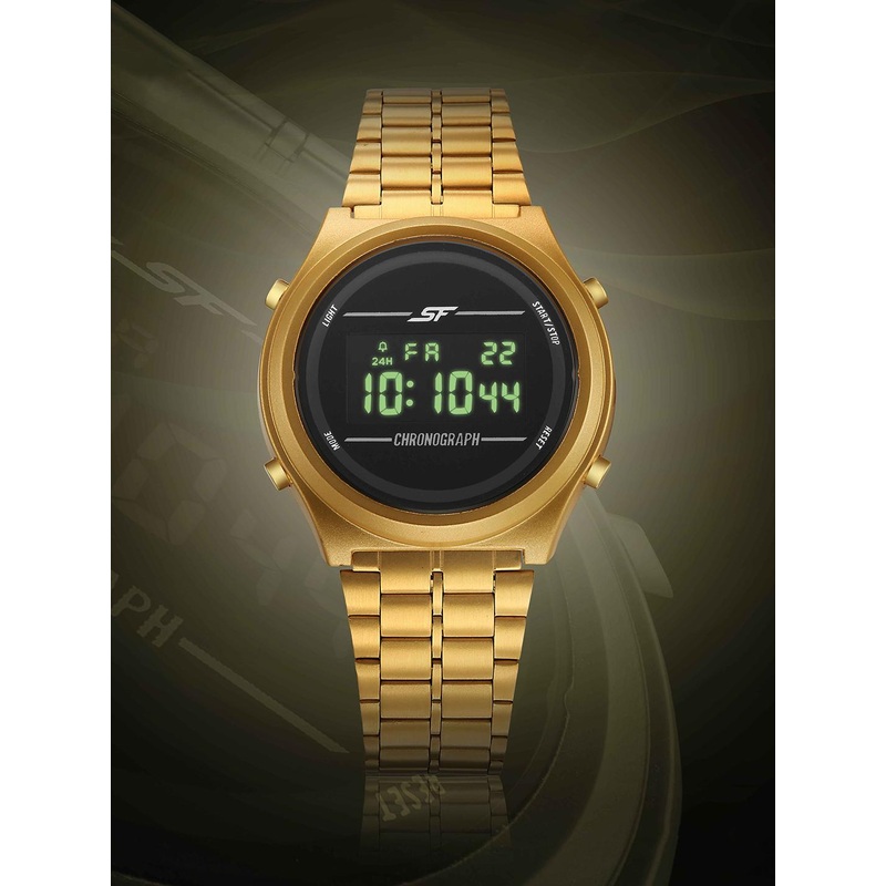 Sonata SF Cirqle Quartz Round Dial Men’s Digital Watch – 77162PM01W