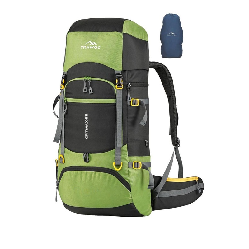 TRAWOC GRITMAX Solid 55L Rucksack With Shoe Compartment & Dual Loading Options