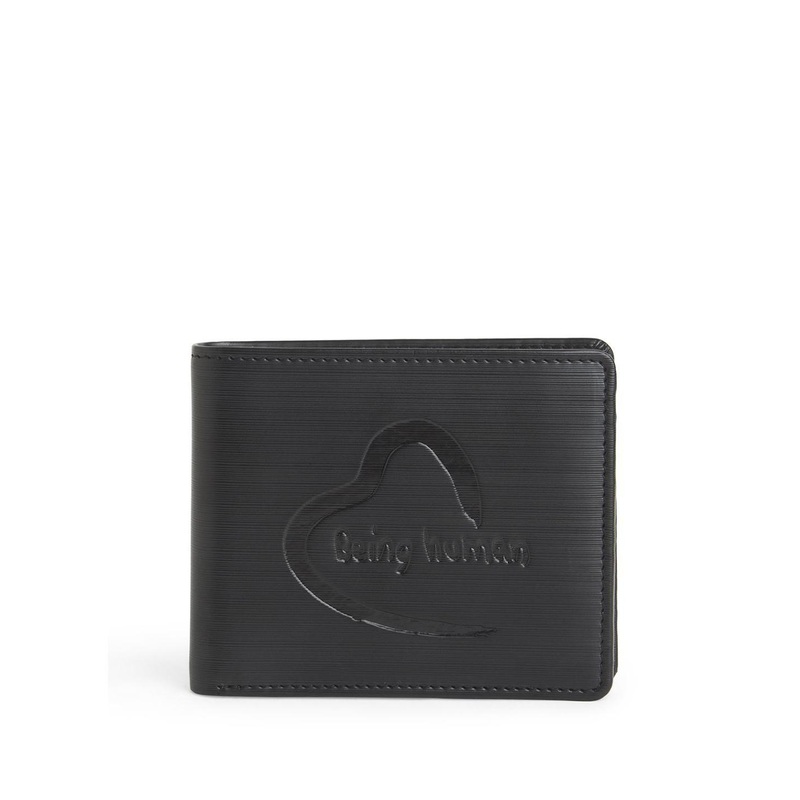 Being Human Men Printed Leather Two Fold Wallet