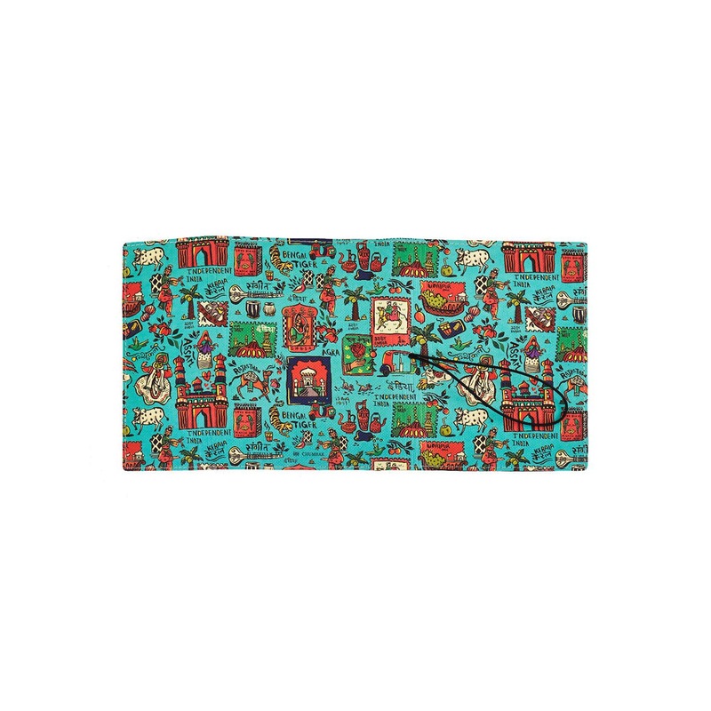 Chumbak Teal Green & Black Printed Spiral Notebook