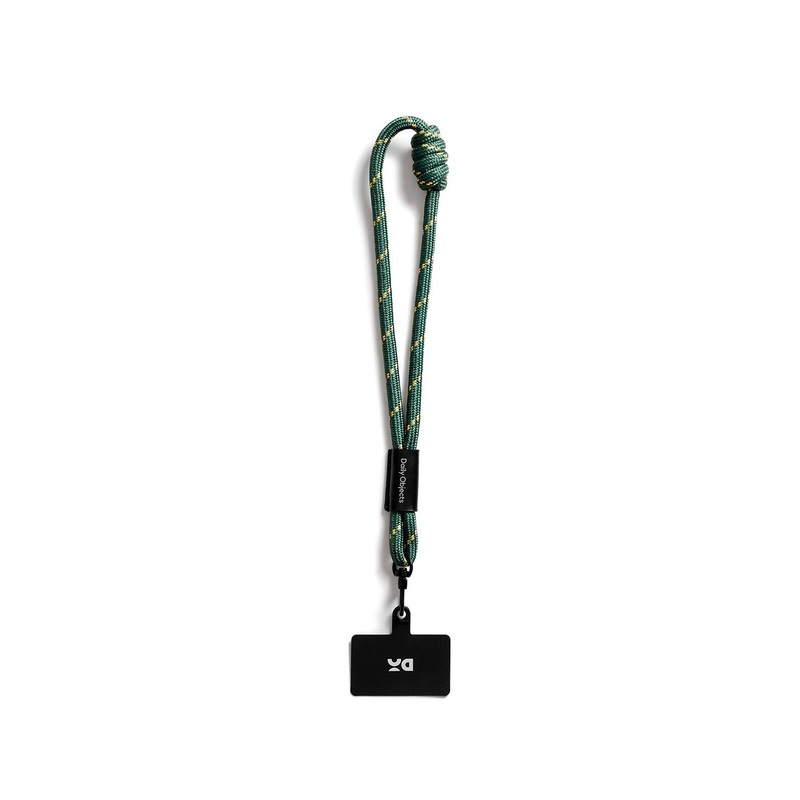 DailyObjects Green & Beige Textured Wrist Lanyard – Cord