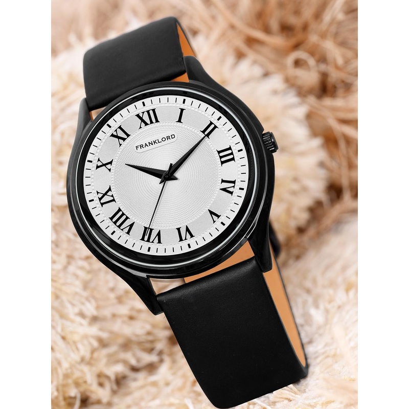 Franklord Men Dial Leather Straps Round Analogue Watch F-143 SLBLG