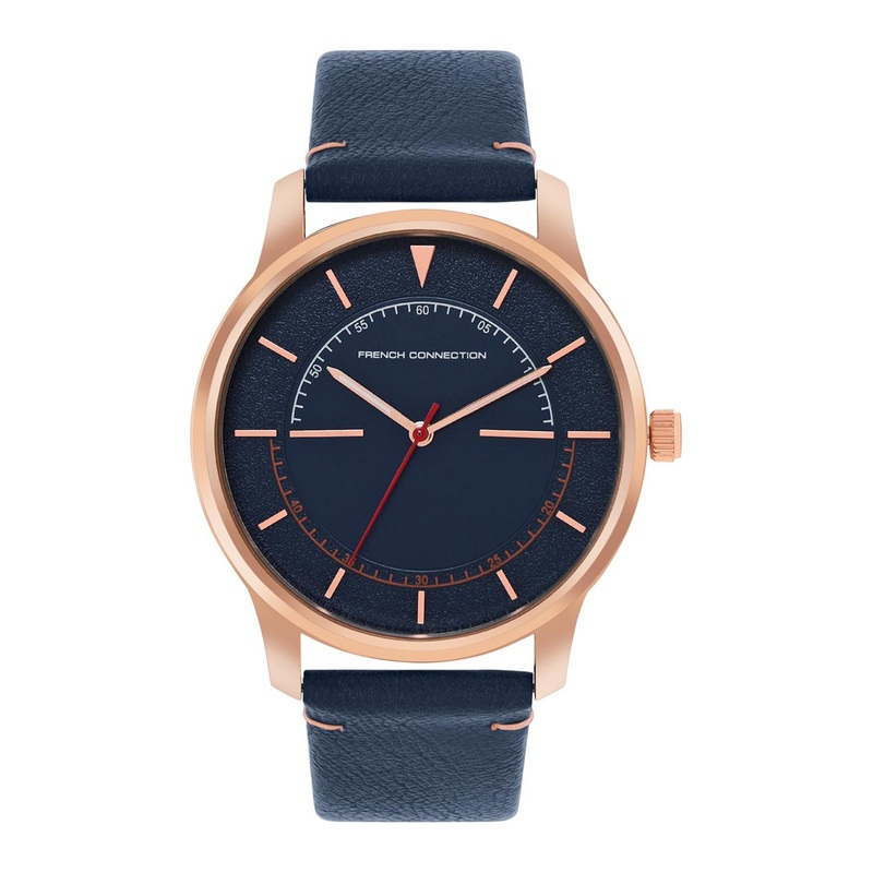 French Connection Men Dial & Leather Straps Analogue Watch FCN00053A