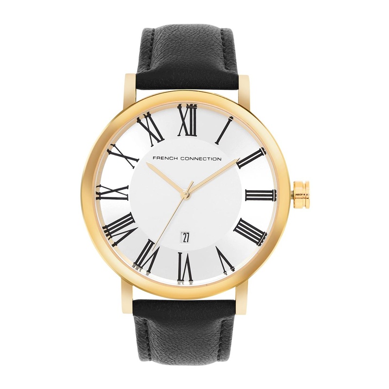 French Connection Men Leather Straps Analogue Watch FCN00045A