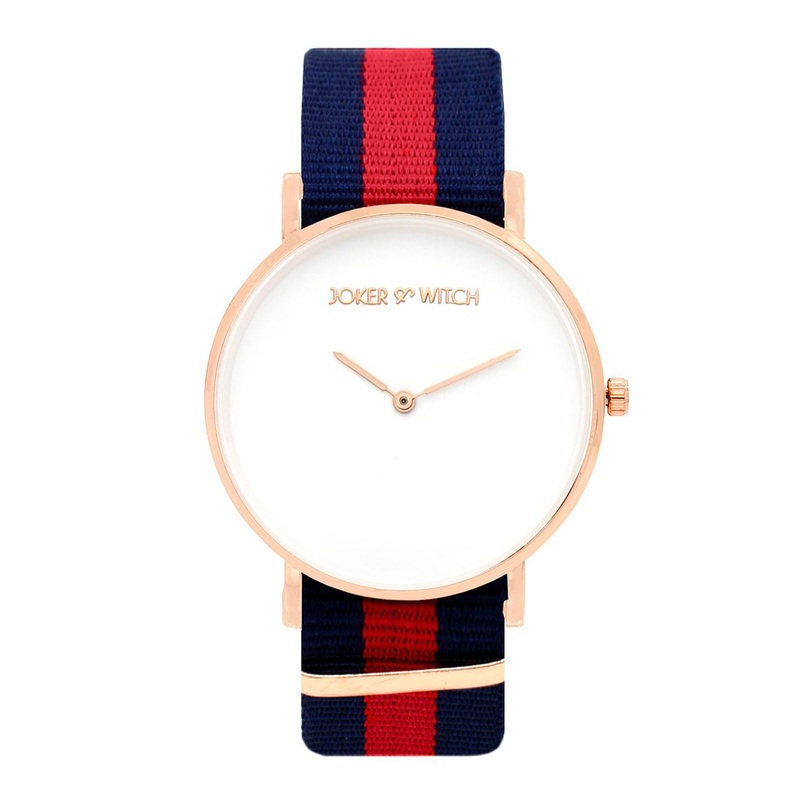 JOKER & WITCH Unisex White & Red Analogue Watch AMWW291