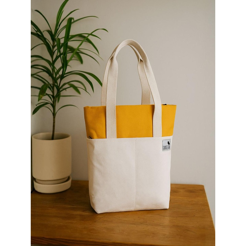 MADBRAG Unisex Colourblocked Structured Tote Bag