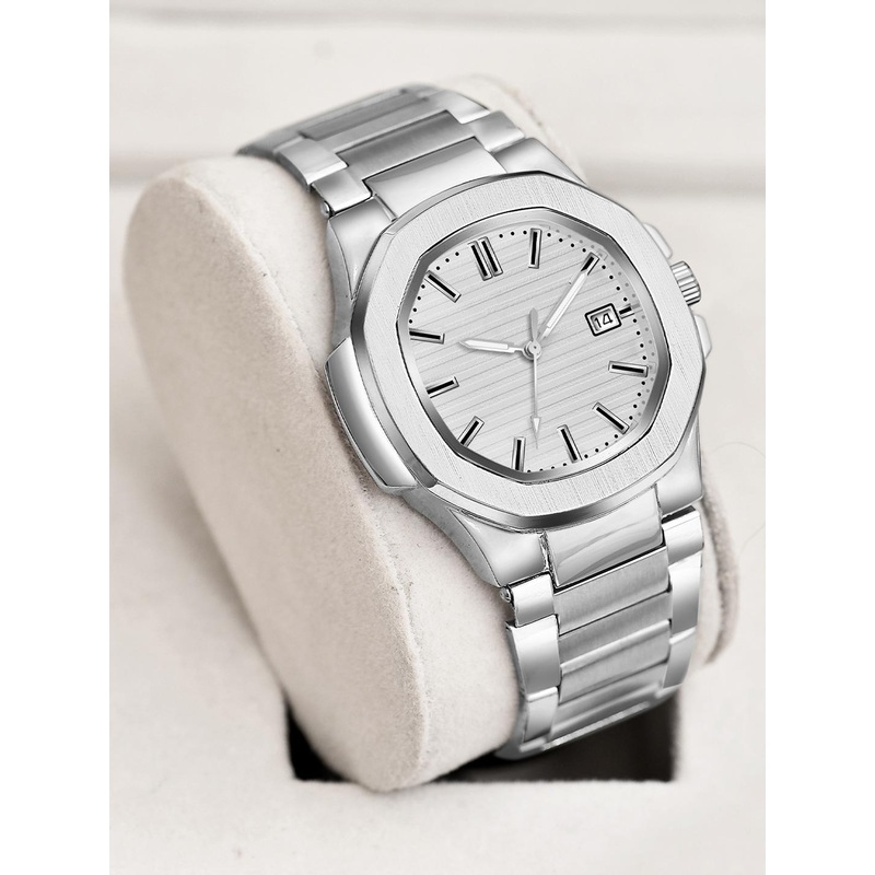 Shocknshop Men Dial & Stainless Steel Straps Analogue Multi Function Watch MT801