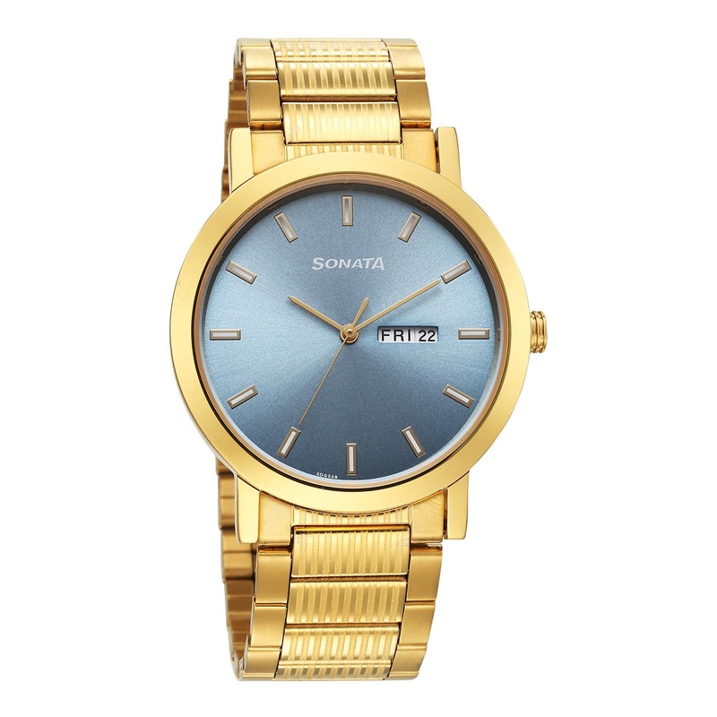 Sonata Men Bracelet Style Straps Analogue Watch 77108YM10