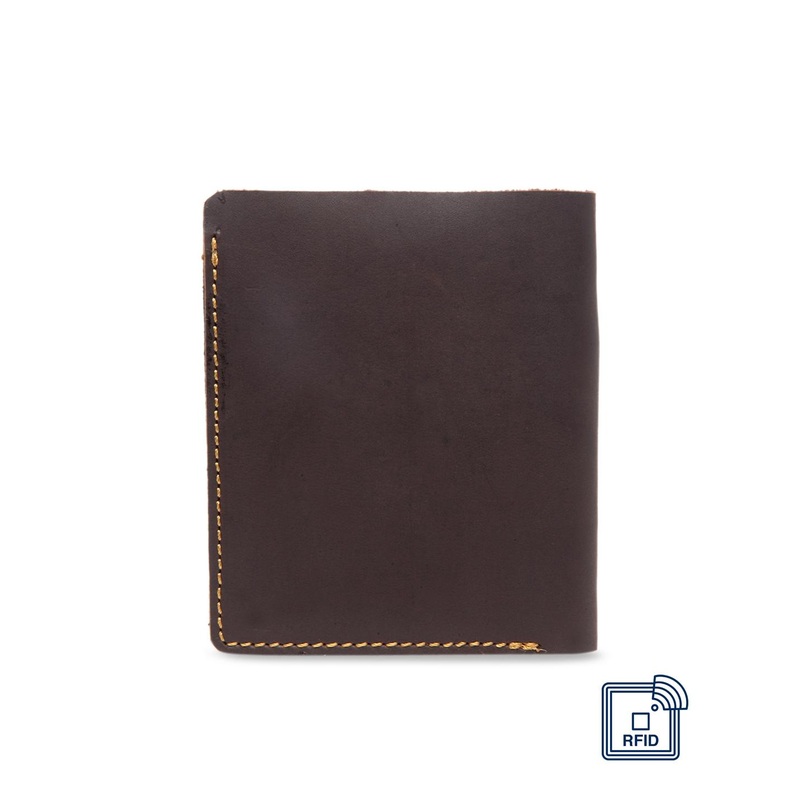 Teakwood Leathers Unisex Brown Solid Card Holder