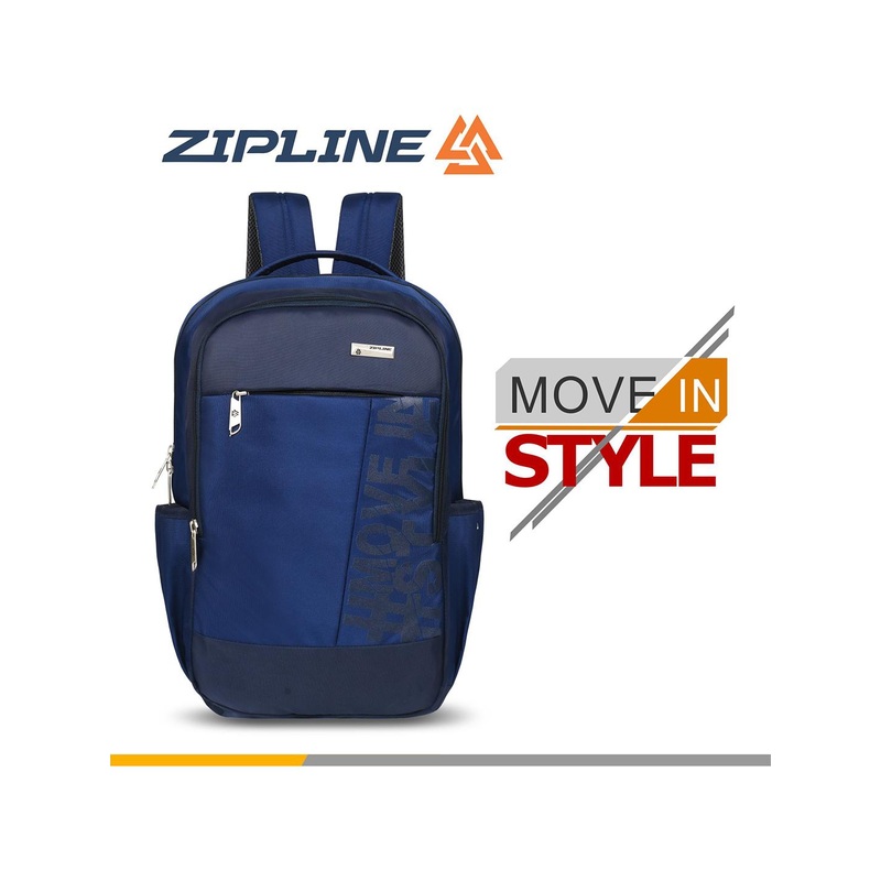 ZIPLINE Unisex Blue Solid Backpack