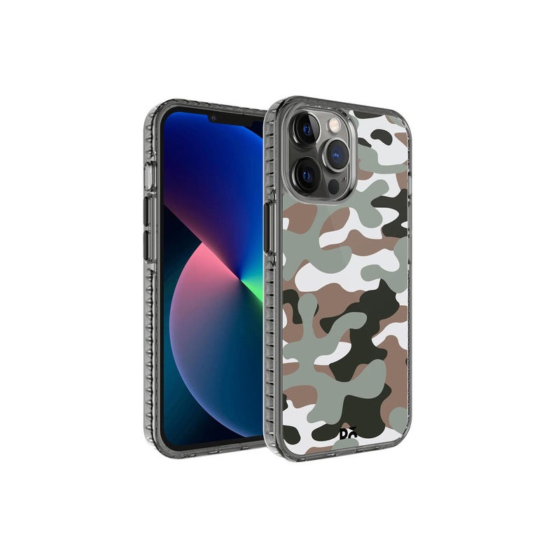 DailyObjects Grey Camouflage Army Printed Stride 2.0  iPhone 12 Pro Max Back Case