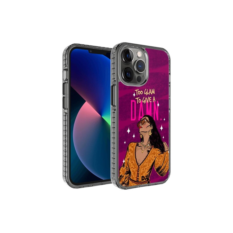 DailyObjects Purple & Yellow Glam No Damn iPhone 12 Pro Max Back Case