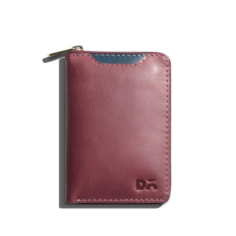 DailyObjects Unisex Scarlet Red Leather Zip Around Wallet