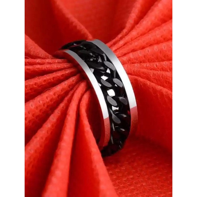 Heer Collection Unisex Platinum-Plated Thumb Ring