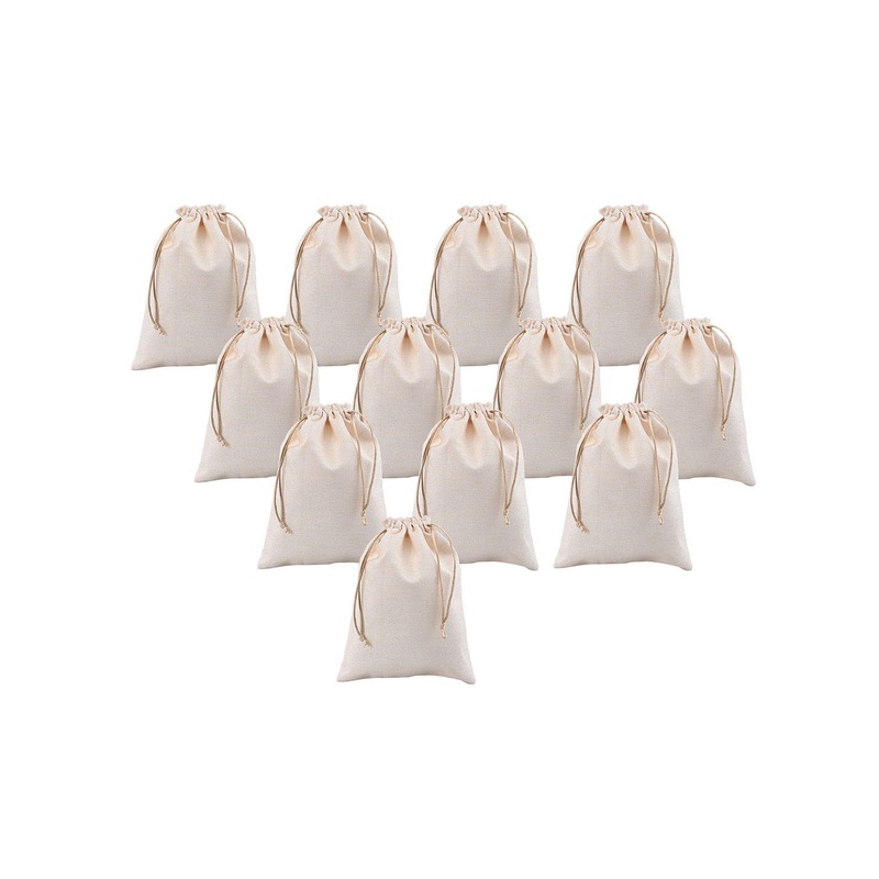 Kuber Industries Pack of 12 Jute Potli Bag for Ladies & Girls Potli Clutch